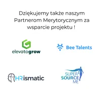 Podziękowania dla Partnerów Merytorycznych książki HR BEZ TABU - elevatogrow, BeeTalents, HRismatic, SuperSourceMe